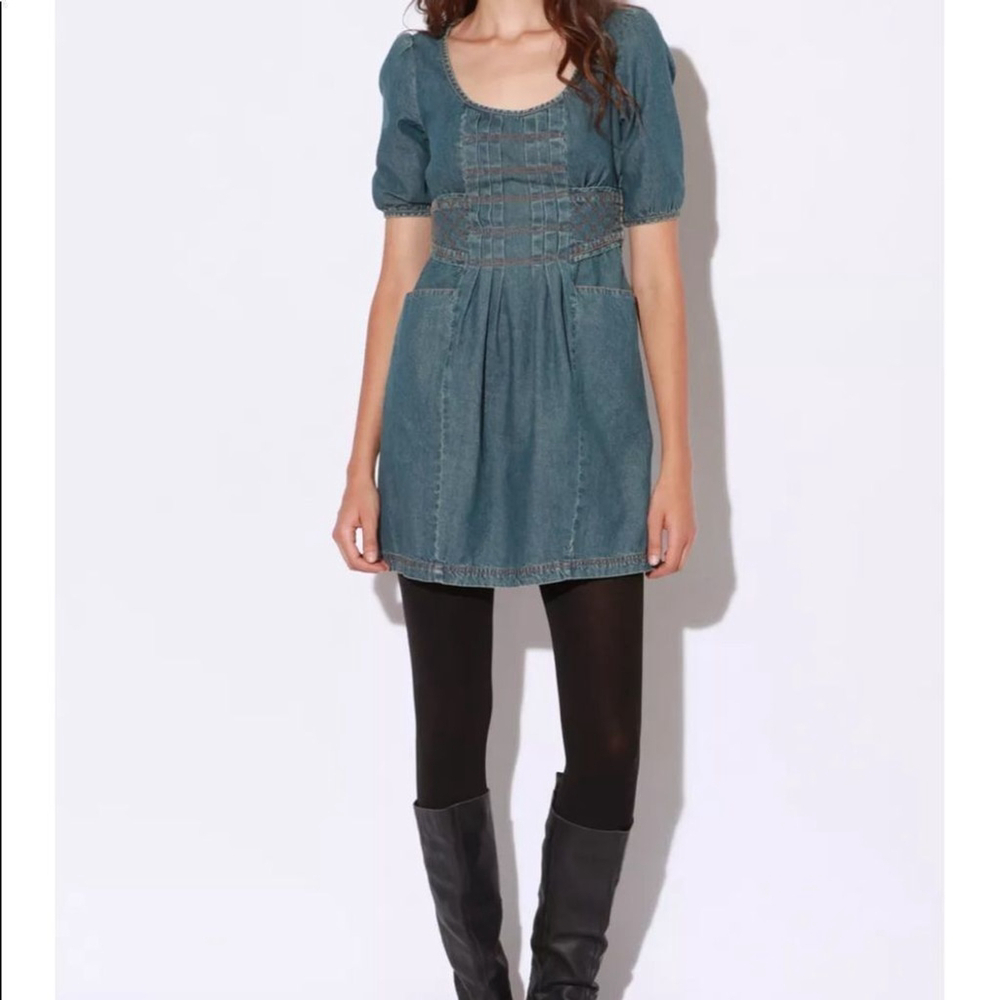 ECOTE Quilted Denim Dress